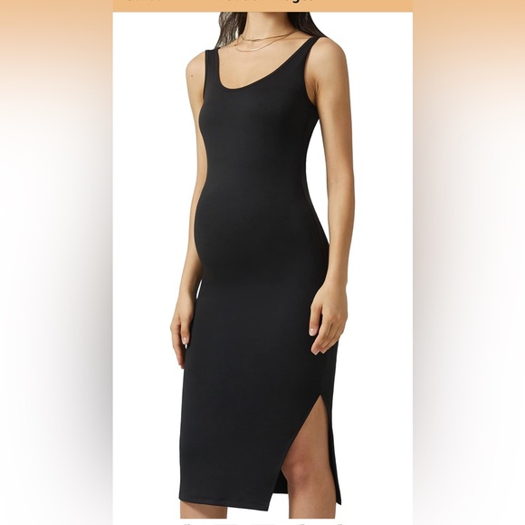 Posh Diva Dresses & Skirts - NWT Maternity Bodycon Black Dress- XXL